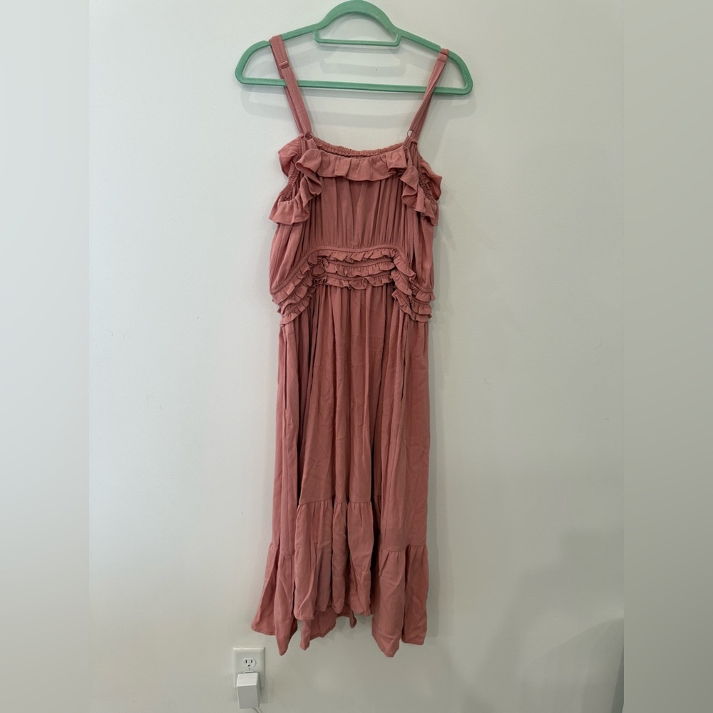 torrid Rose Blush Off-Shoulder Maxi Dress